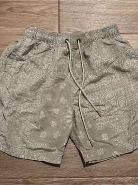 LIRA Men's Bandana Volley Shorts - Taupe